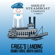 Smiley Steamboat Co Griggs STICKER