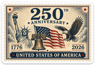 STAMP 250th Anniversary USA Sticker