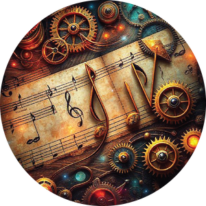 Sheet Music Steampunk  2in