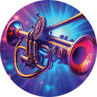 Trumpet Steampunk  2in