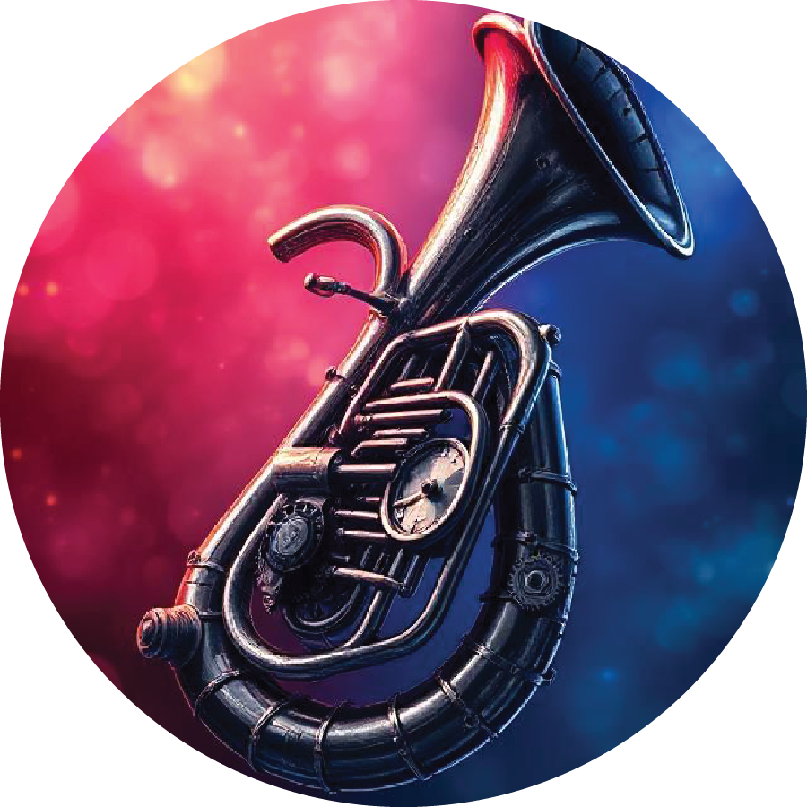 Tuba Steampunk  2in