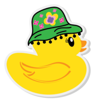 Summer Ducky Pin Acrylic
