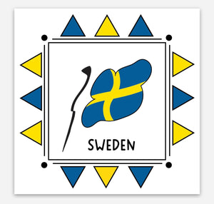 Sweden 3x3 Sticker