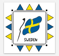 Sweden 3x3 Sticker