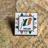 Ireland Flag Square Hard Enamel Pin