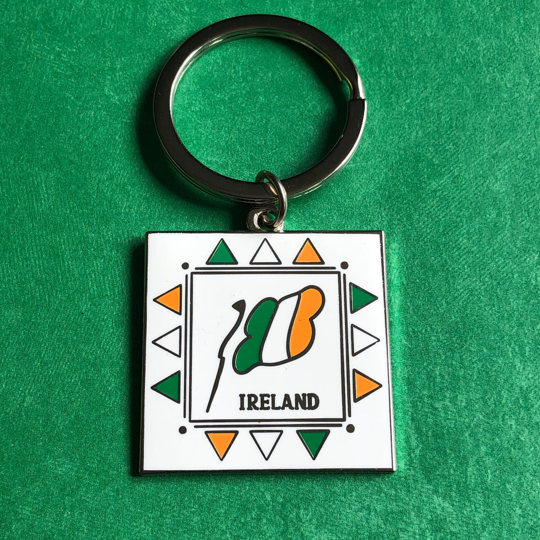 Ireland flag enamel key chains