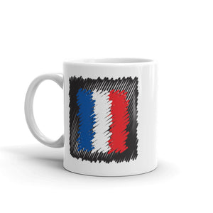 France Flag Marker Scribble | Mug