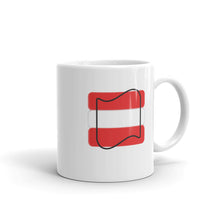 Austria Flag Scuffed Edges | Mug