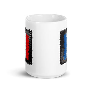 France Flag Marker Scribble | Mug