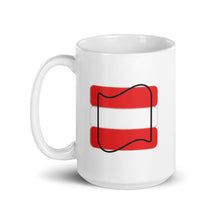 Austria Flag Scuffed Edges | Mug